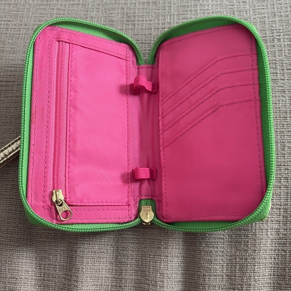 Lilly Pulitzer Zip Around Wallet Wristlet ID Phone Holder 6Lx3.5W - Picture 4 of 7
